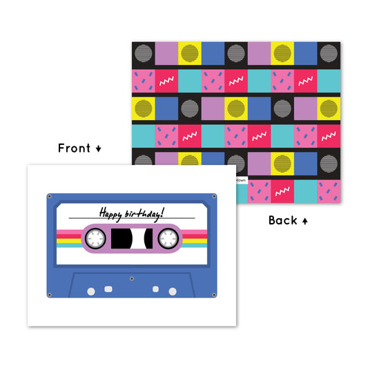 '80s Cassette Card