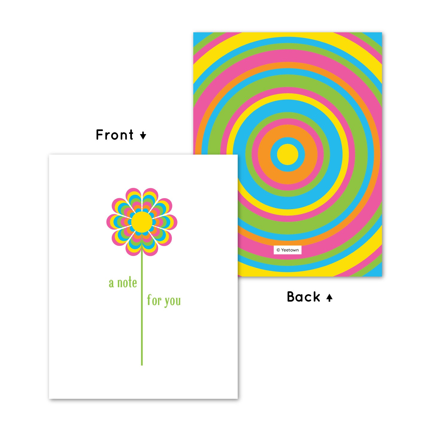 Pop Art Flower Card