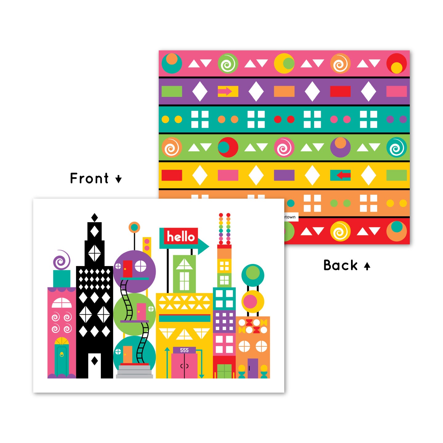 Whimsical City Card