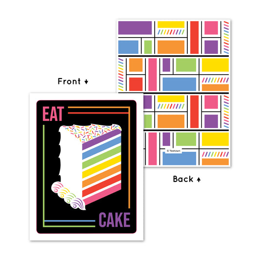 Rainbow Cake Card