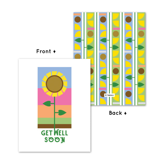 Get Well Sunflower Card