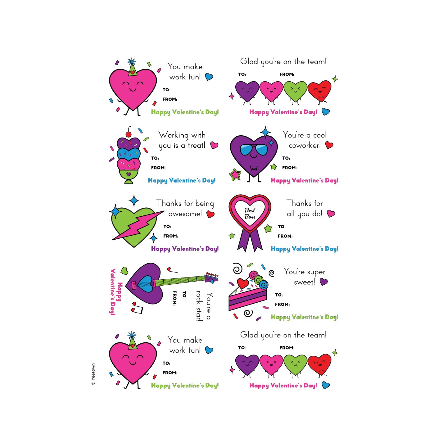 Co-worker Valentines