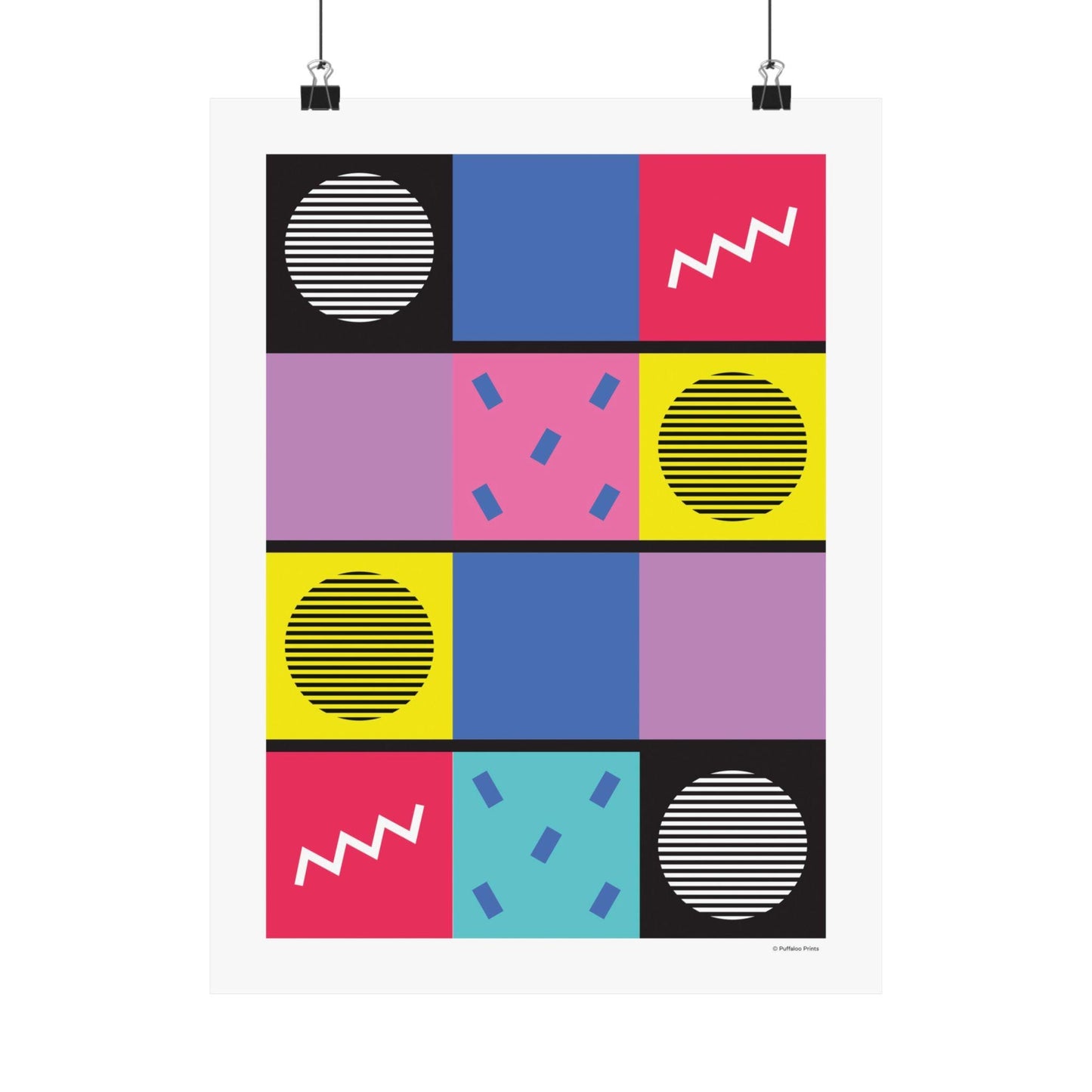 '80s Geometric Art Print