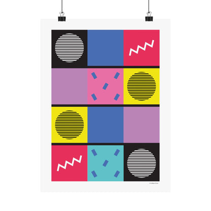 '80s Geometric Art Print