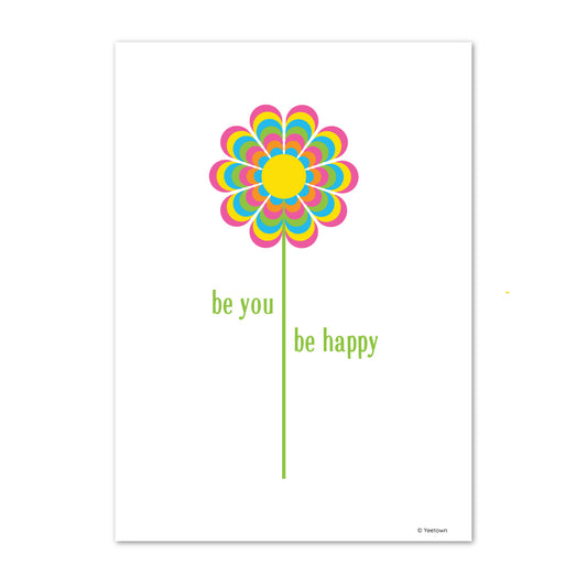 Happy Flower 5 x 7