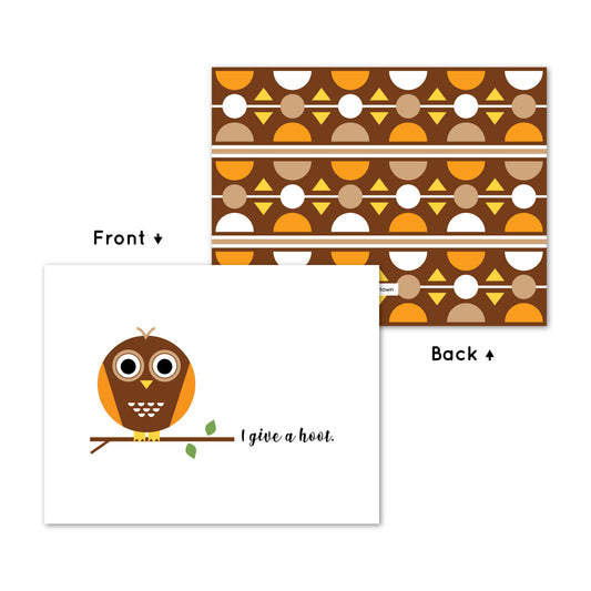 Retro Owl Card