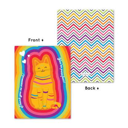 Rainbow Cat Card