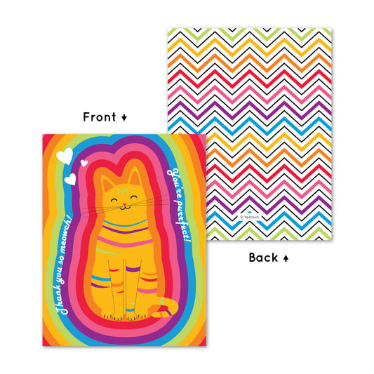 Rainbow Cat Card