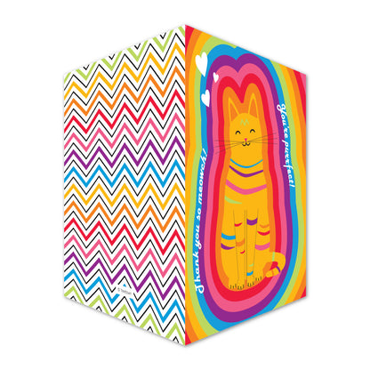 Rainbow Cat Card