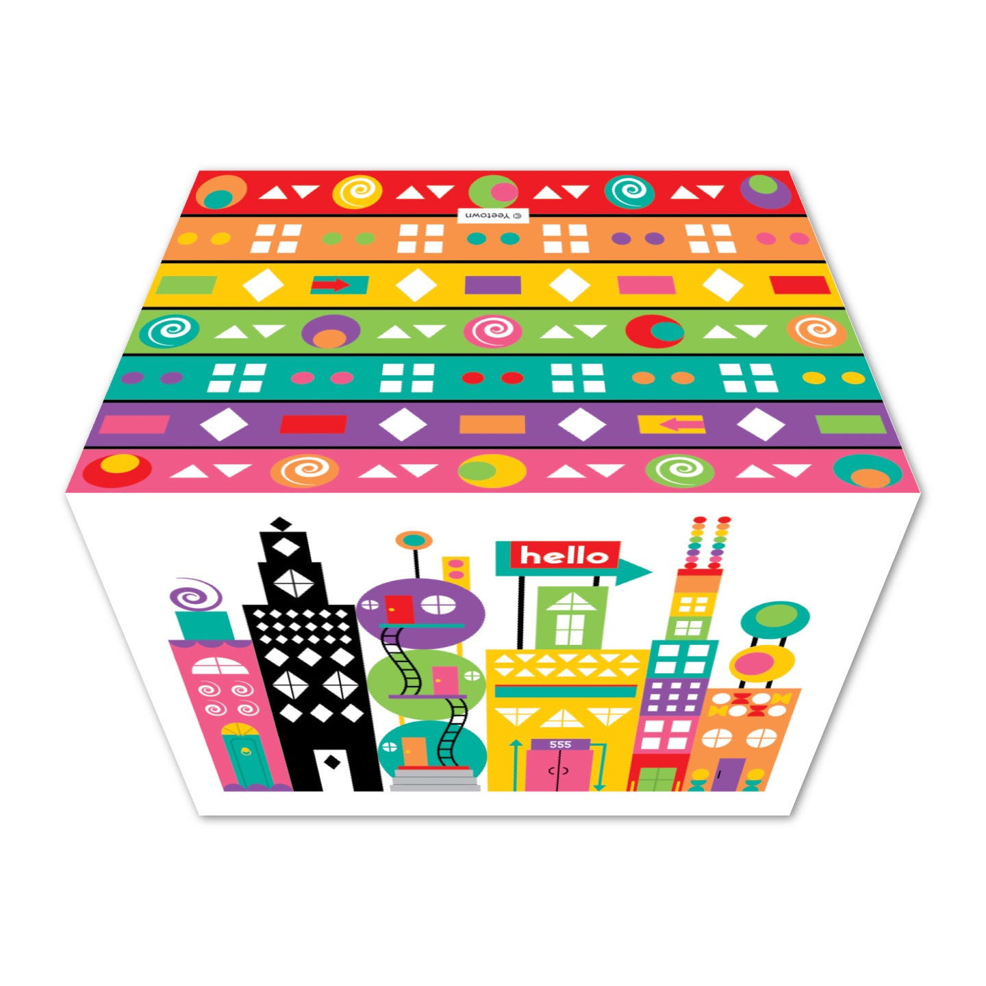 Whimsical City Card