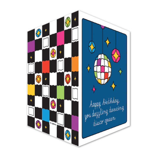 Disco Birthday Card