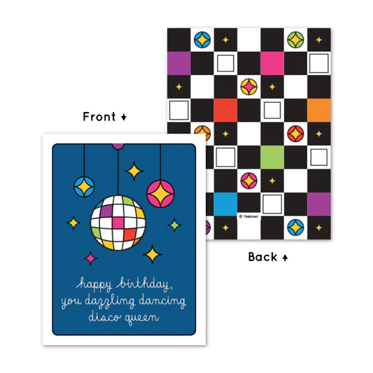 Disco Birthday Card