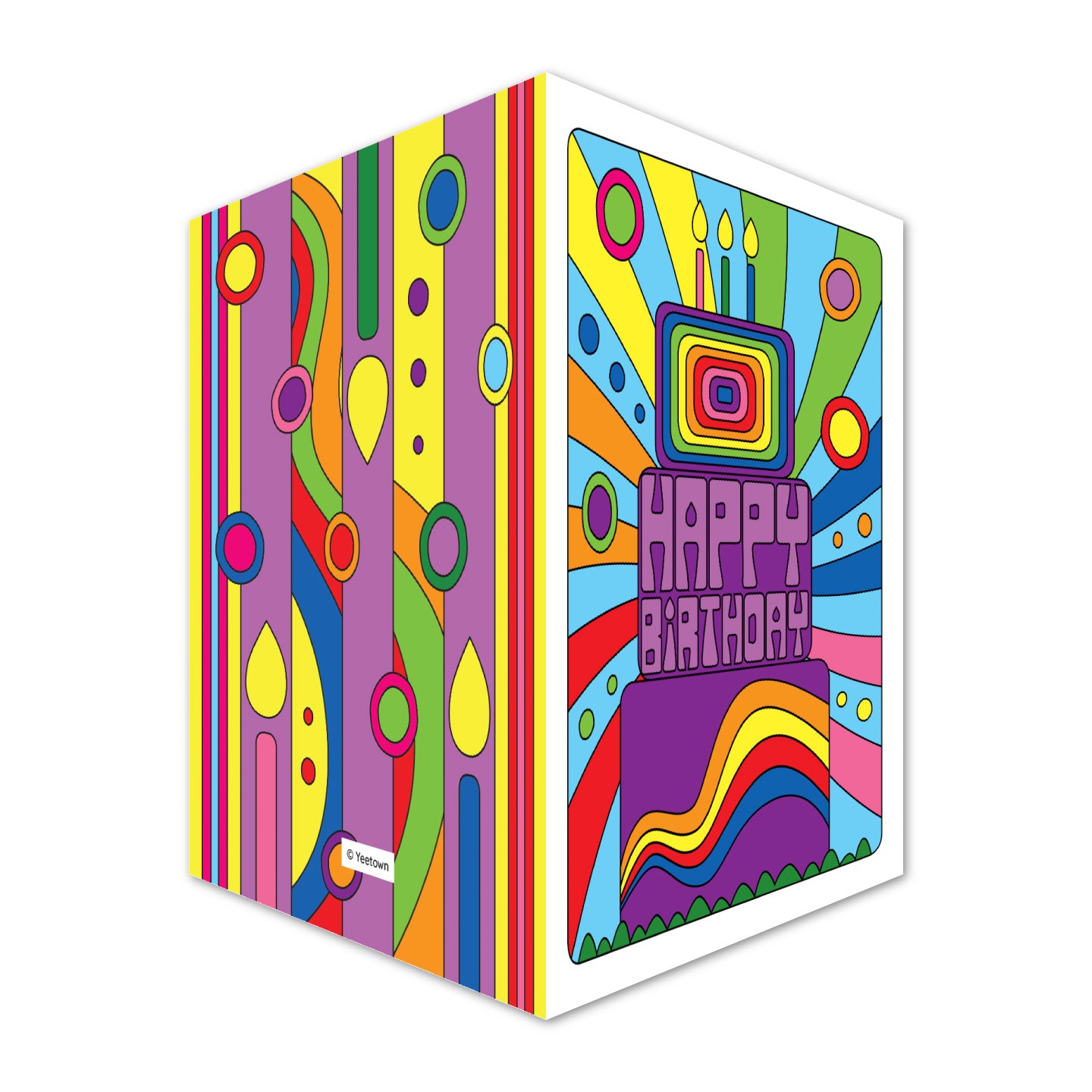 Groovy Cake Card
