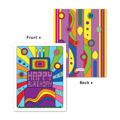 Groovy Cake Card