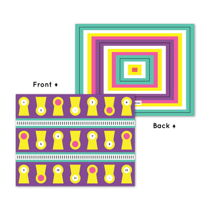 Yellow Clock Card