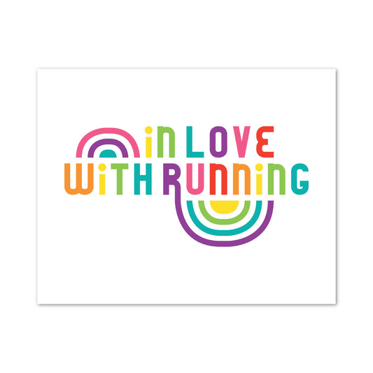 In Love With Running 14 x 11