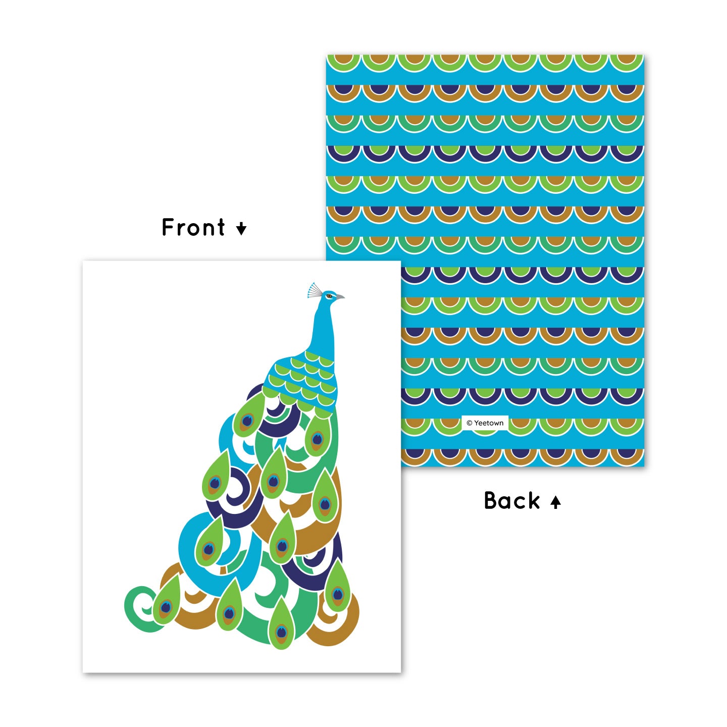 Fancy Peacock Card