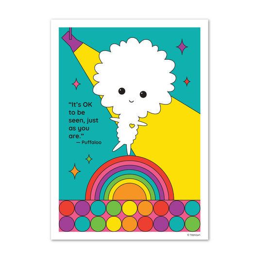 Be Seen Puffaloo Print - 5 x 7