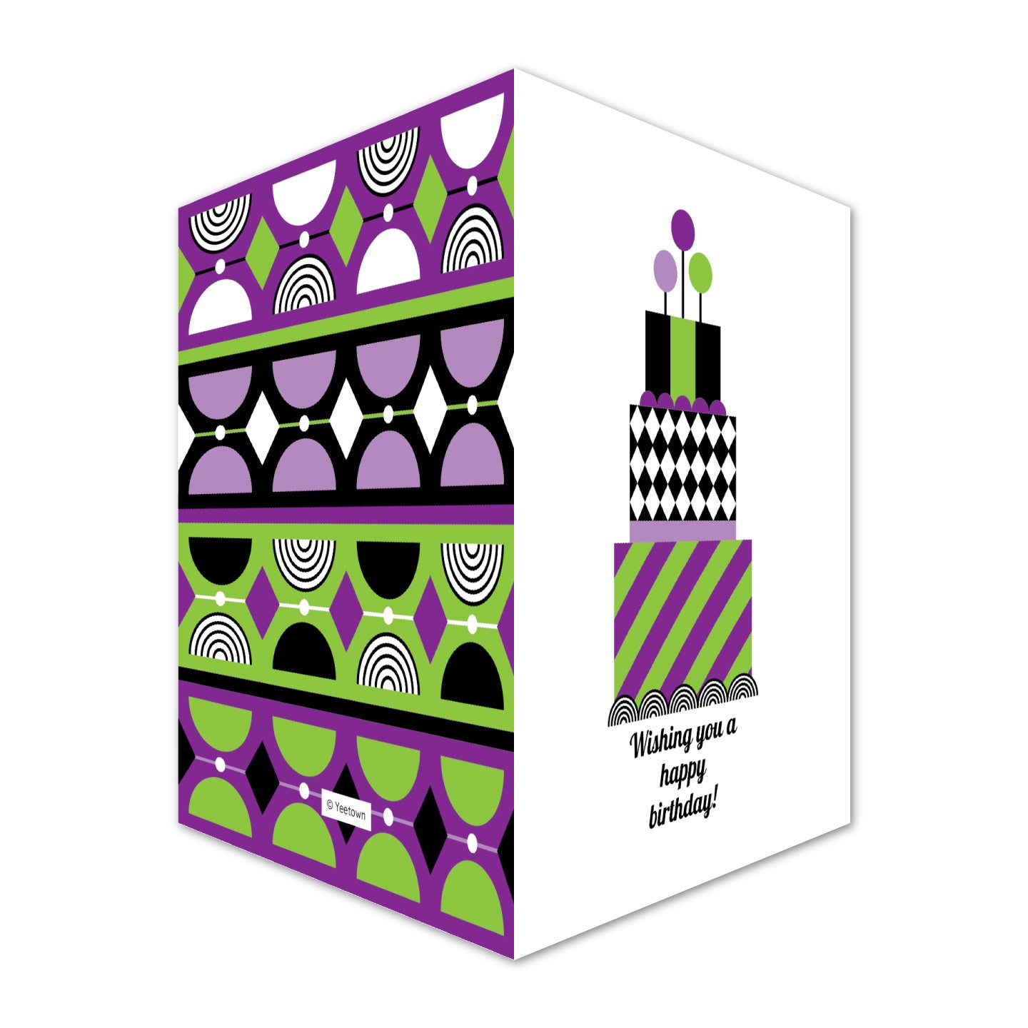 Whimsical Cake Card