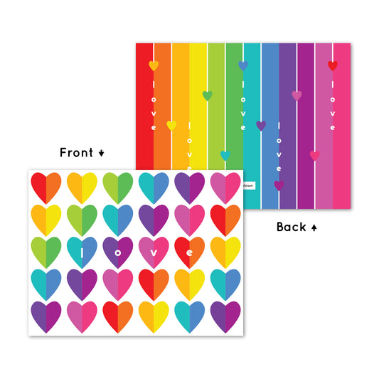 Rainbow Hearts Card