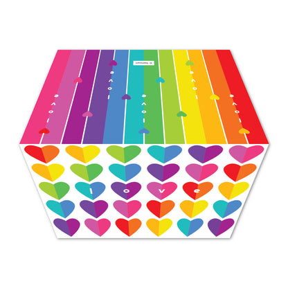 Rainbow Hearts Card