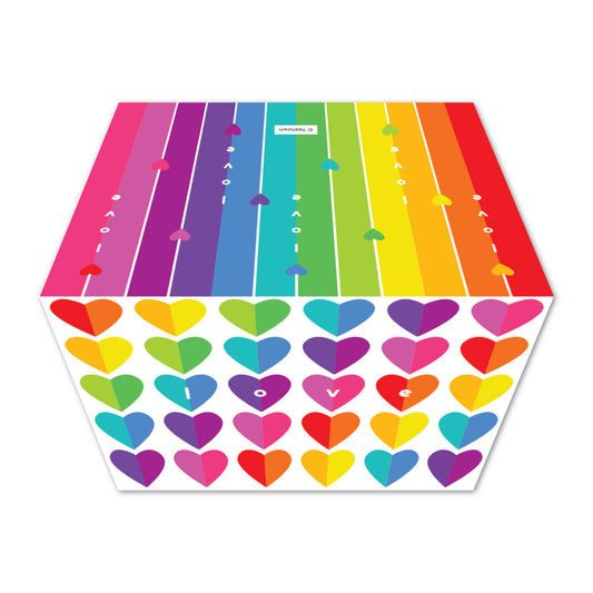 Rainbow Hearts Card