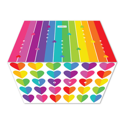 Rainbow Hearts Card