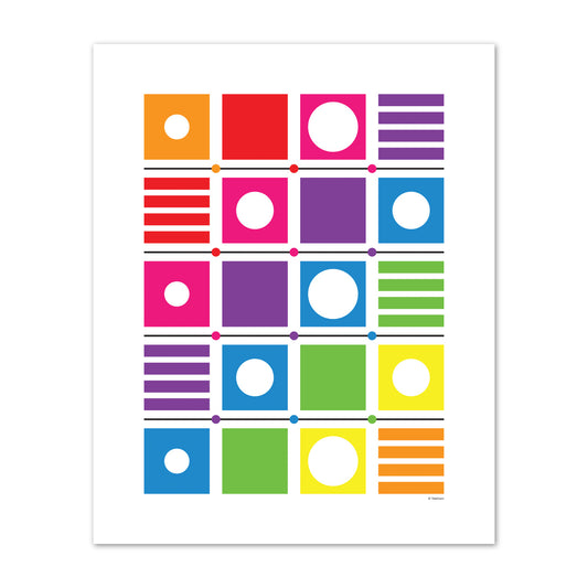 Technicolor Tiles 16 x 20