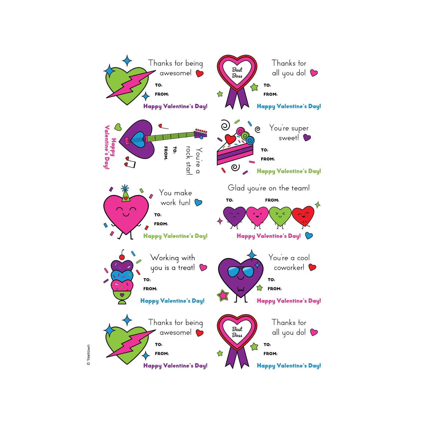 Co-worker Valentines
